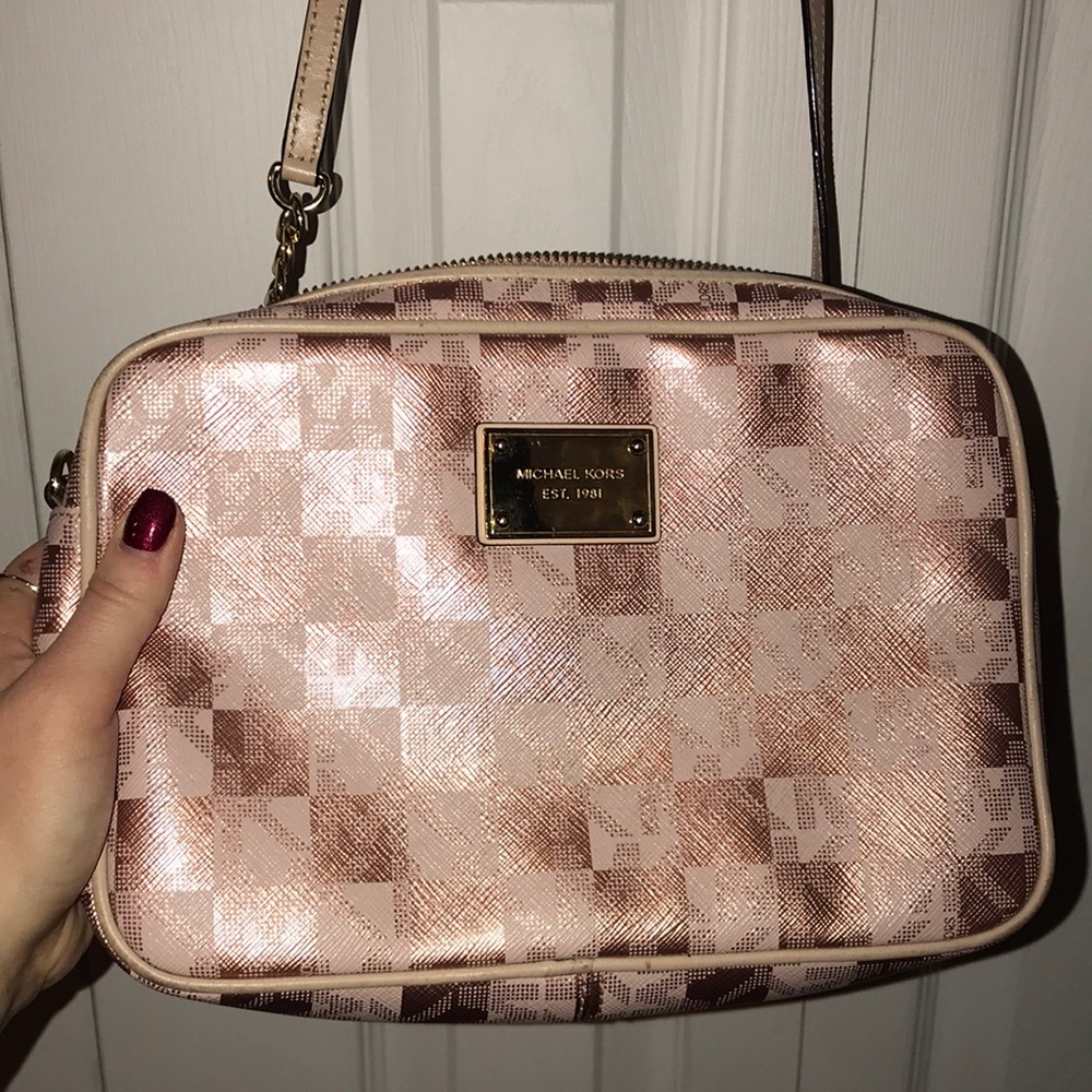 Rose gold MK crossbody